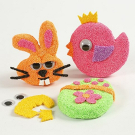 Knutselpakket Paasfiguren versieren met Foam Clay - vanaf 5 kinderen