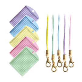Pixelhobby Medaillons - set van 5 stuks incl. koord