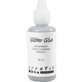 Glitterlijm - 25 ml -  keuze uit Goud, Zilver of Roze