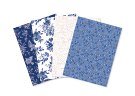 Decopatch Mix & Match - Tinten Blauw - 4 vellen - 30 x 40 cm