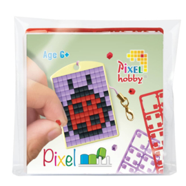 Pixelhobby Sleutelhanger Lieveheersbeestje