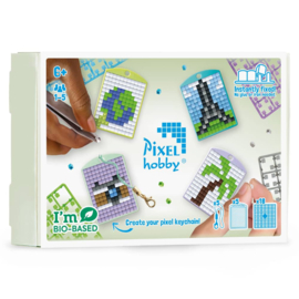 Pixelhobby Sleutelhangers - Thema Box Reizen - incl. 18 matjes