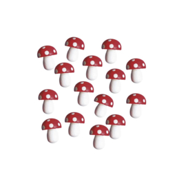 Kleine Paddenstoelen - 24 st -  1,5 cm - niet zelfklevend
