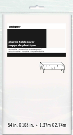 Tafelkleed - Roze of Wit - 137 x 274 cm