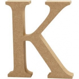 MDF Letter K 13 cm