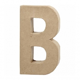 Papier-mache Letter B | 20 cm