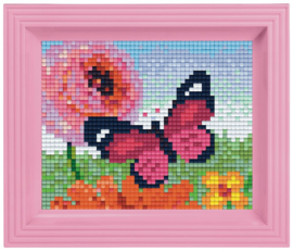 Pixelhobby Geschenkset incl. Lijst - Roze Vlinder