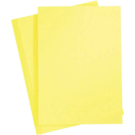 Karton - A4 - Geel - 180 gr - 100 vellen