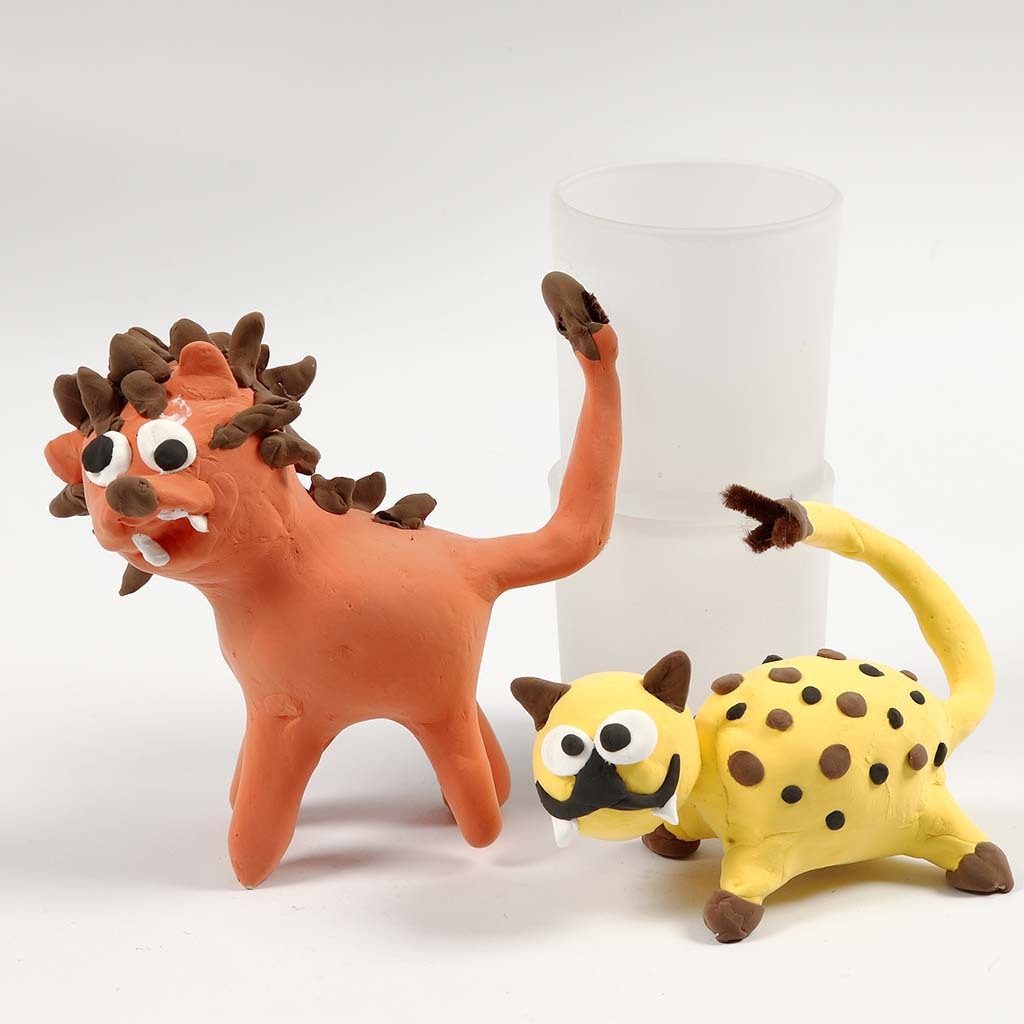 Dierentuin dieren van Silk Clay