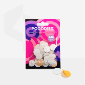 Staleks White Refill Pads For Pododisc S 240 grit (50 pc) (PDF-15-240W)