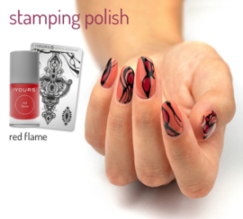YOURS Stamping Polish Red Flame