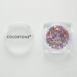 Colortone Pink Aurora Borealis Rhinestones Size 6