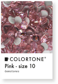 Colortone Pink Crystal Rhinestones Size 10