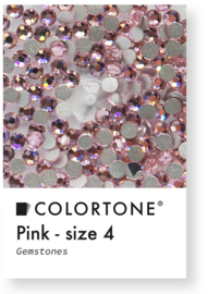 Colortone Pink Crystal Rhinestones Size 4