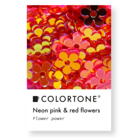 Colortone Neon Pink & Red Flowers 2 gr