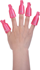 Shape It Up Soak Off Gel Polish Clips Pink 10 Stuks