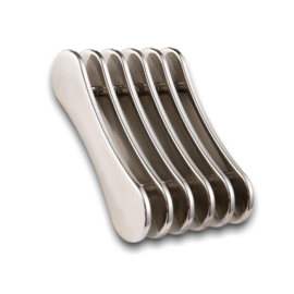 Shape It Up Nail Brush Holder Silver