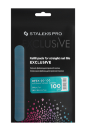 Staleks Pro Exclusive 20 Vervangbare Vijlen Recht Foam 100 Grit 30 Stuks (DFEX-20-100)