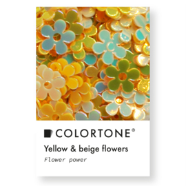 Colortone Yellow & Beige Flowers