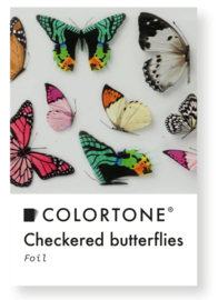 Colortone Clear Checkered Butterflies Foil