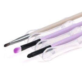 Shape It Up Nail Brush Holder Clear