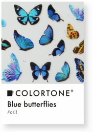 Colortone Clear Blue Butterflies Foil