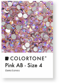 Colortone Pink Aurora Borealis Rhinestones Size 4