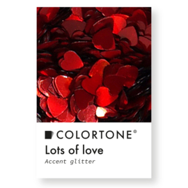 Colortone Lots Of Love Red Hearts 1,5 gr