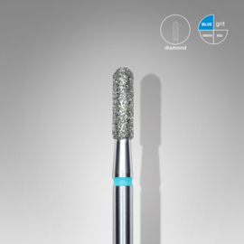 Staleks Diamond Frees Bit Rounded Cylinder Blue 2.3mm (Manicure Pedicure) (FA30B023/8K)