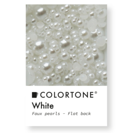 Colortone Flatback Parels Wit