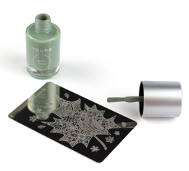 YOURS Stamping Polish Green Moss