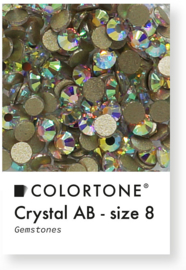 Colortone Crystal Aurora Borealis Rhinestones Size 8