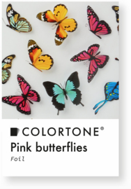 Colortone Clear Pink Butterflies Foil