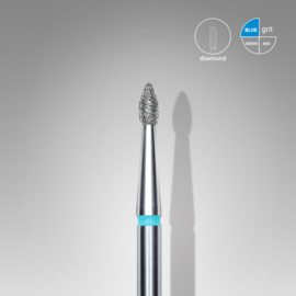 Staleks Diamond Frees Bit Flame XS Blue 1.8mm (Manicure Pedicure) (FA60B018/4K)