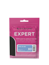Staleks Pro Expert 10 Refill Pads Pedicure Foot File Grit 80 30 Pcs (DFE-10-80)