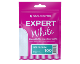 Staleks Pro Expert 10 White Refill Pads Pedicure Foot File Grit 100 30 Pcs (DFE-10-100W)