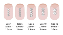 Colortone Ghost Rhinestones Size 12