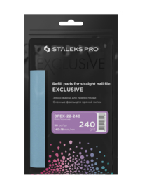 Staleks Pro Exclusive 22 Vervangbare Vijlen Recht 240 Grit 50 Stuks (DFEX-22-240)