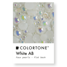 Colortone Flatback Parels Wit AB