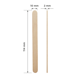 Staleks Pro Expert Houten Wax Applicator Stick Breed 150x17cm 100 Stuks (DSW-10)