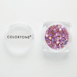 Colortone Pink Aurora Borealis Rhinestones Size 12