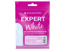 Staleks Pro Expert 10 White Refill Pads Pedicure Foot File Grit 180 30 Pcs (DFE-10-180W)
