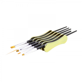 Shape It Up Nail Brush Holder Gold