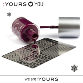 YOURS Stamping Polish Red Vino