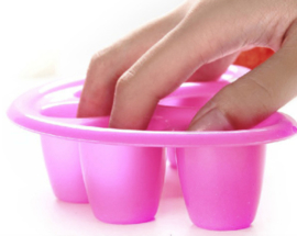 Shape It Up Manicure 5 Finger Soaking Tray Roze