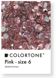 Colortone Pink Crystal Rhinestones Size 6