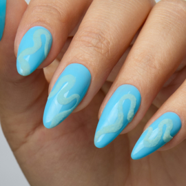 The GelBottle Glow In The Dark Blue Pigment