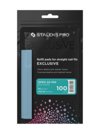 Staleks Pro Exclusive 22 Vervangbare Vijlen Recht 100 Grit 50 Stuks