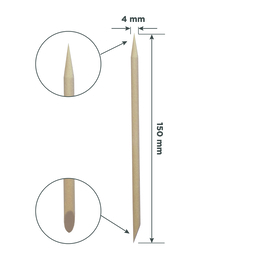 Staleks Pro Houten Bokkenpootjes 150 mm 100 Stuks (DOS-10-100)