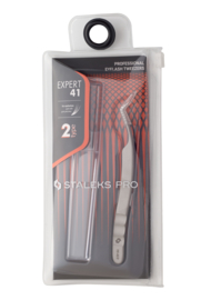 Staleks Pro Eyelash Tweezers Expert 41 Type 2 L-Shaped 40 (TE-41/2)